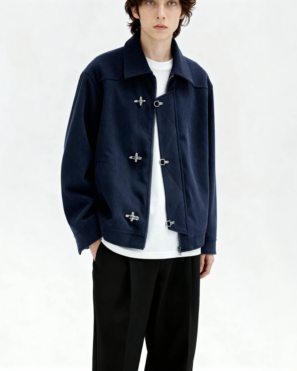 Midnight Crest Corduroy Jacket