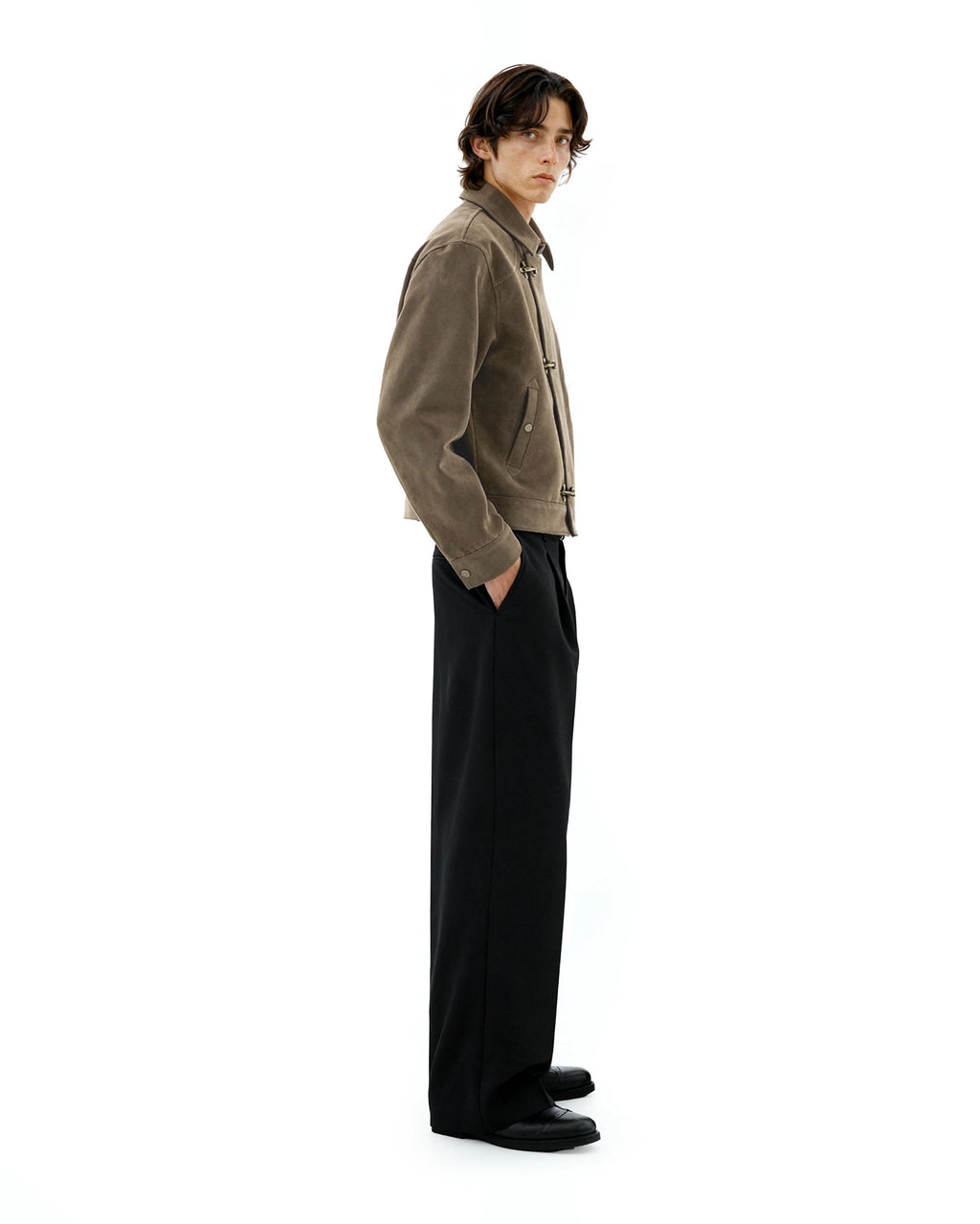 Nomad field Mid crop suede jacket