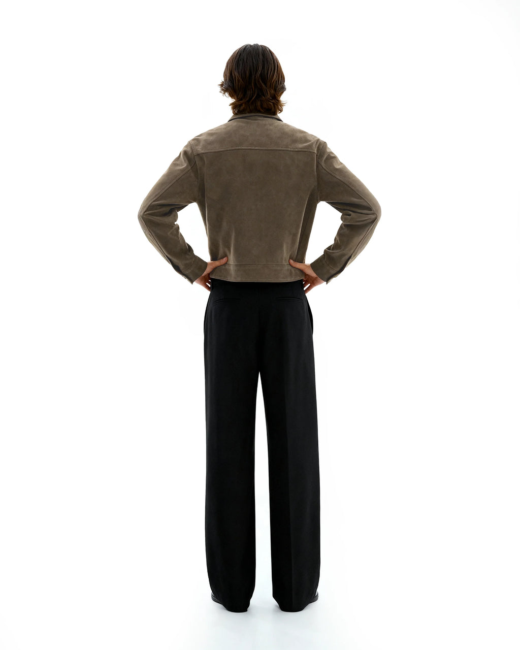 Nomad field Mid crop suede jacket