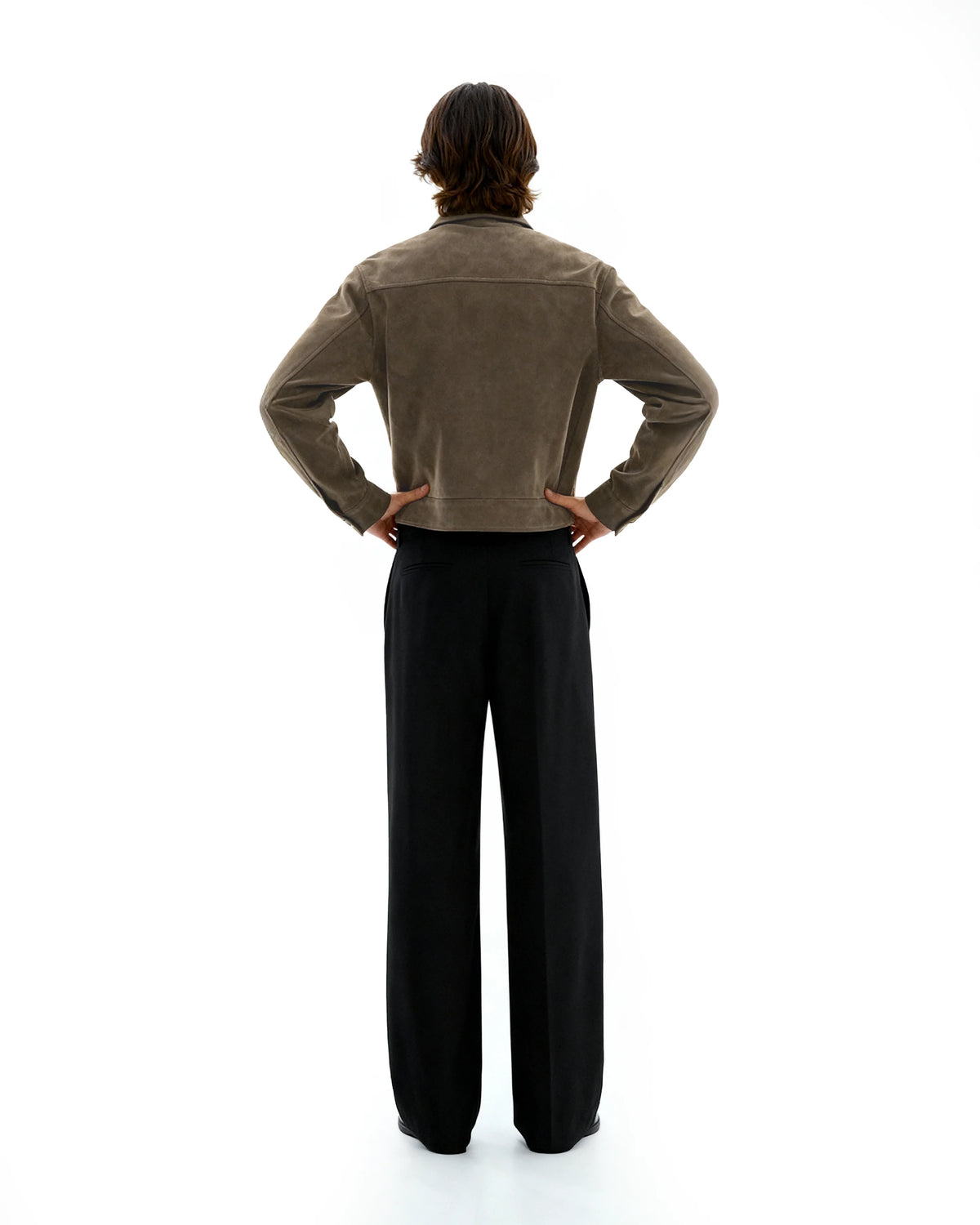 Nomad field Mid crop suede jacket