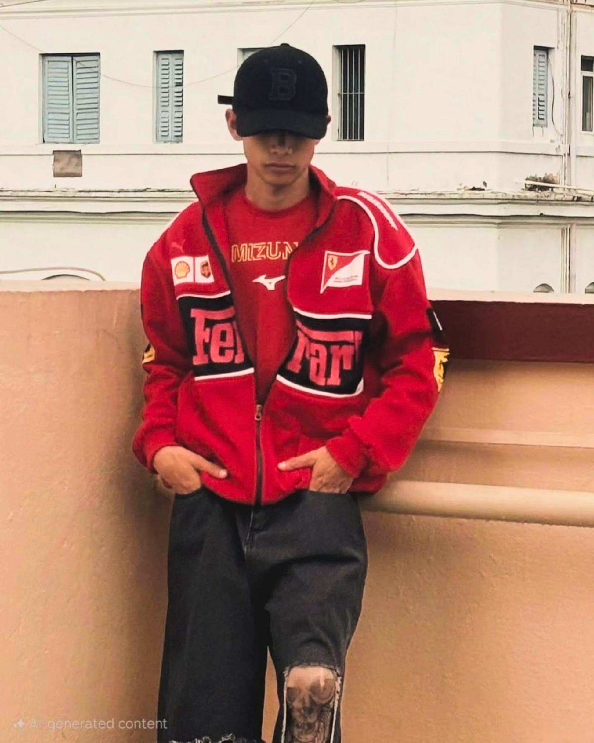 Red ferrari Print men
