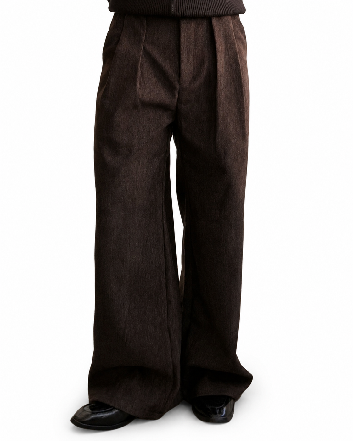 Shadow Paisley Wide-Leg Trousers