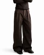 Shadow Paisley Wide-Leg Trousers
