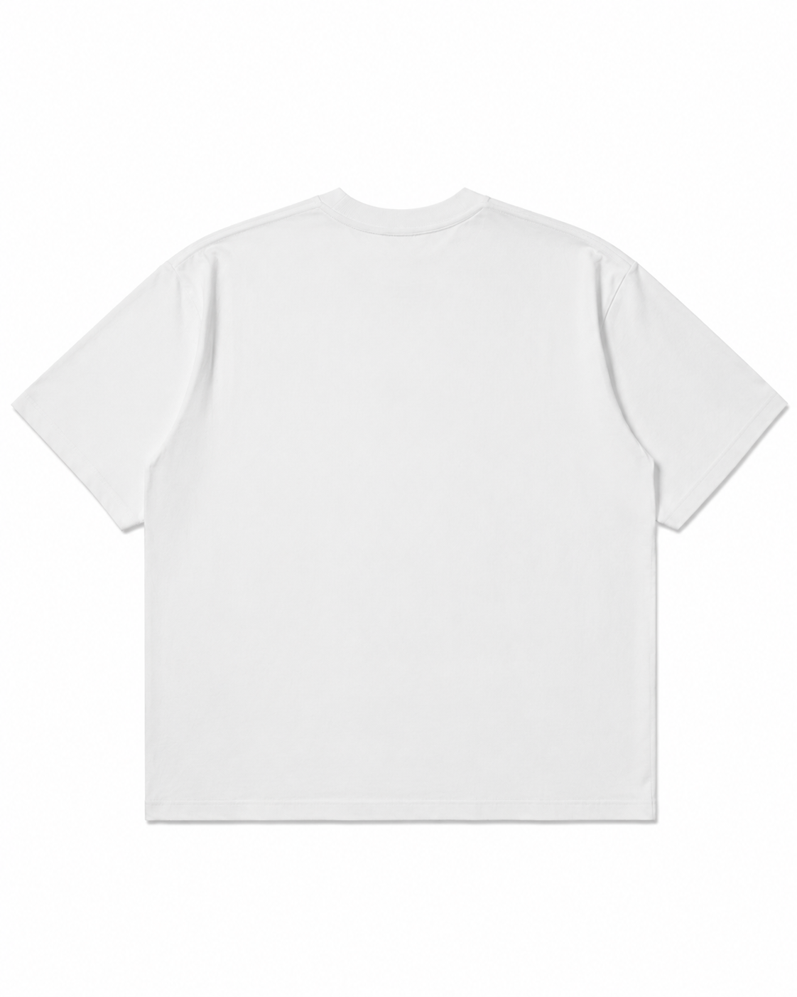 White Cropped Tee