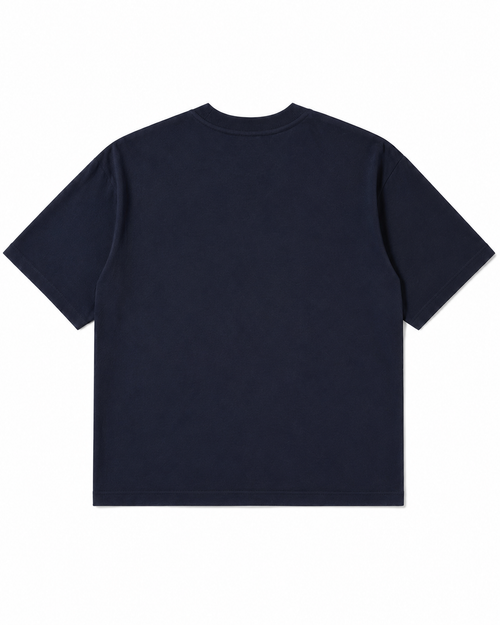 Navy Blue Cropped Tee