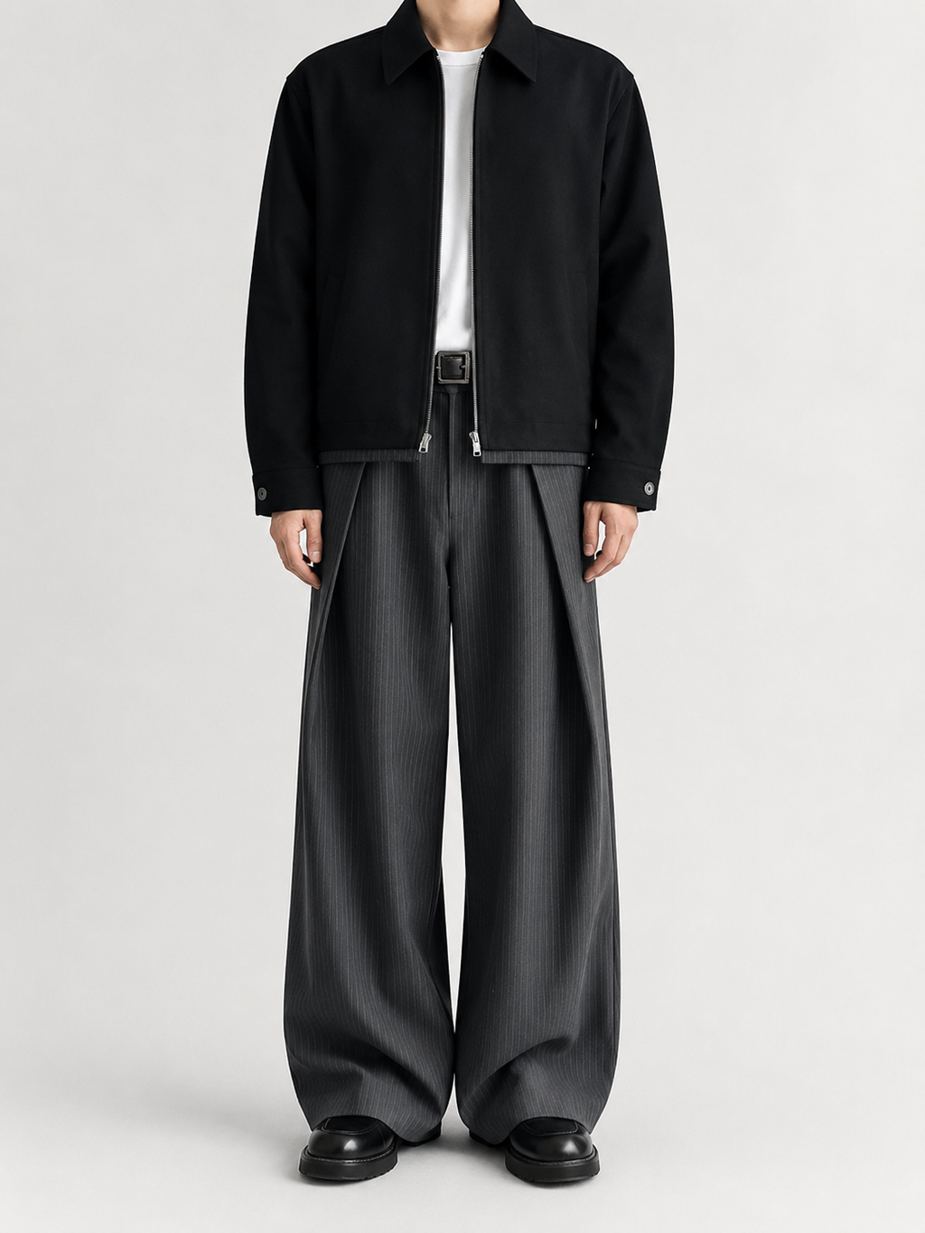Midnight Stripe Balloon Pants