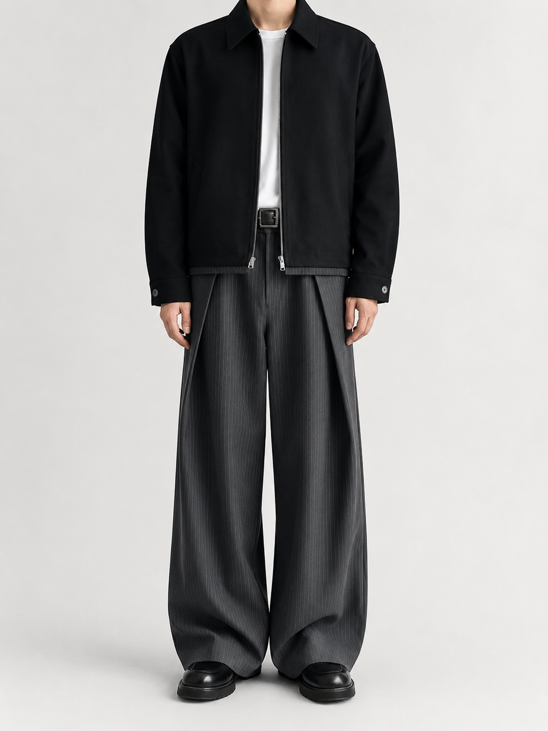 Midnight Stripe Balloon Pants
