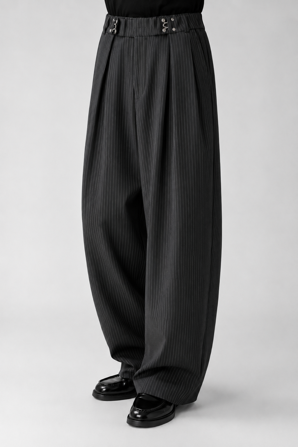 Midnight Stripe Balloon Pants