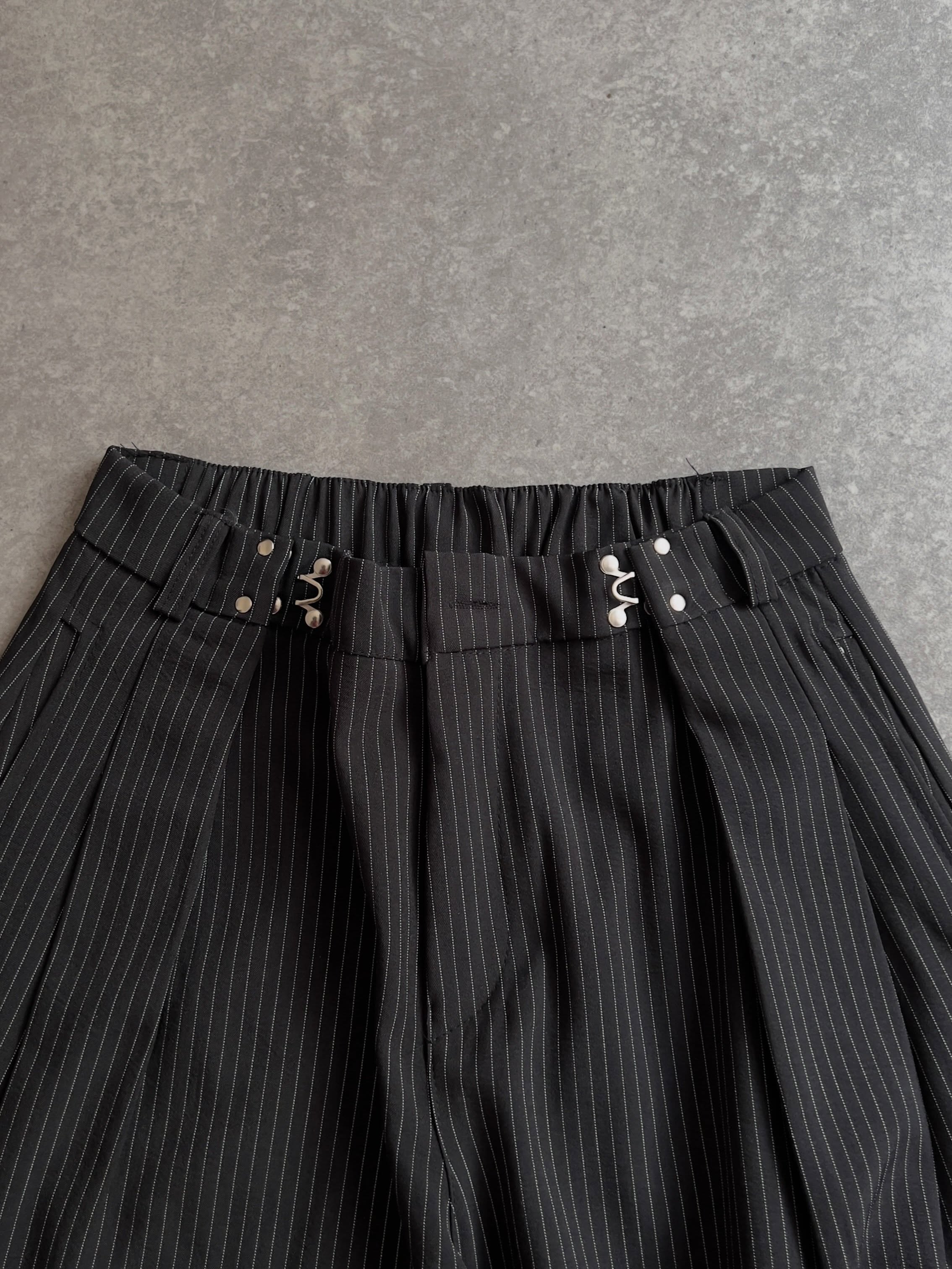 Midnight Stripe Balloon Pants