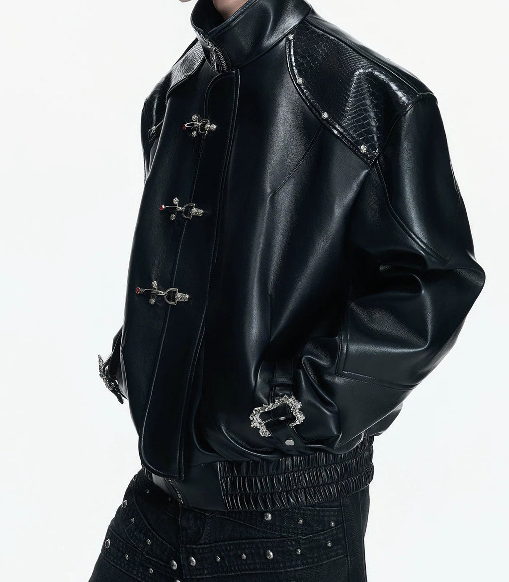 Crimson Rider Leather Jacket