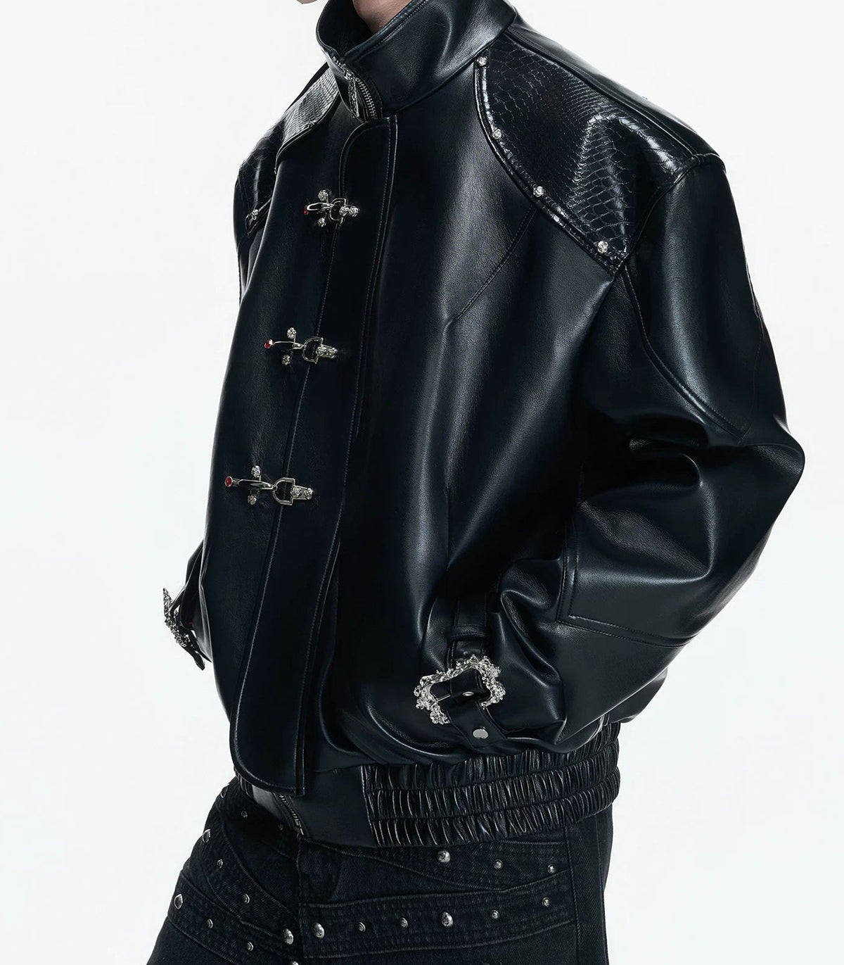 Crimson Rider Leather Jacket