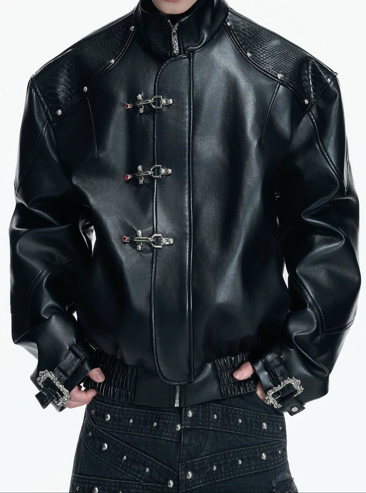 Crimson Rider Leather Jacket