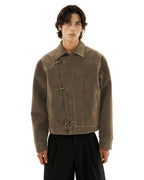 Nomad field Mid crop suede jacket