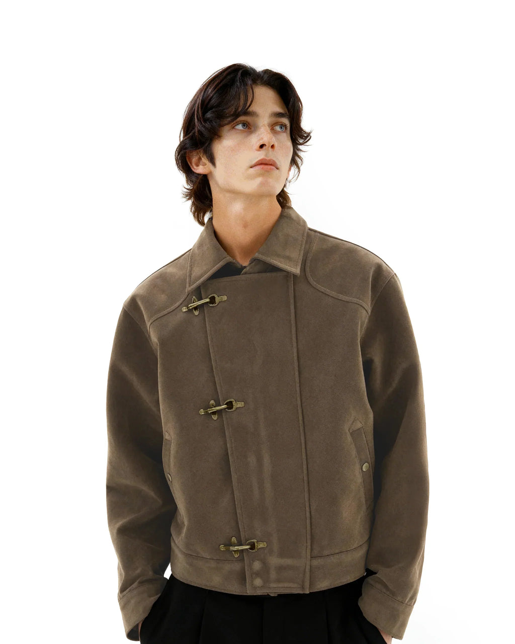Nomad field Mid crop suede jacket