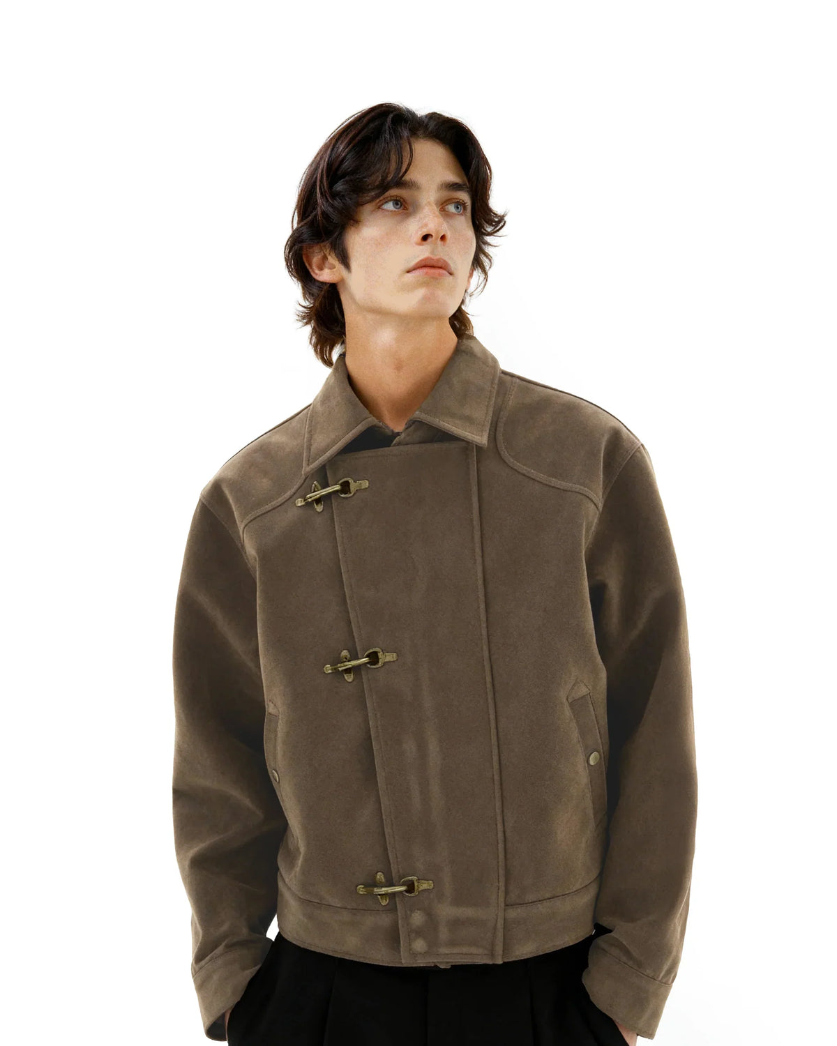 Nomad field Mid crop suede jacket