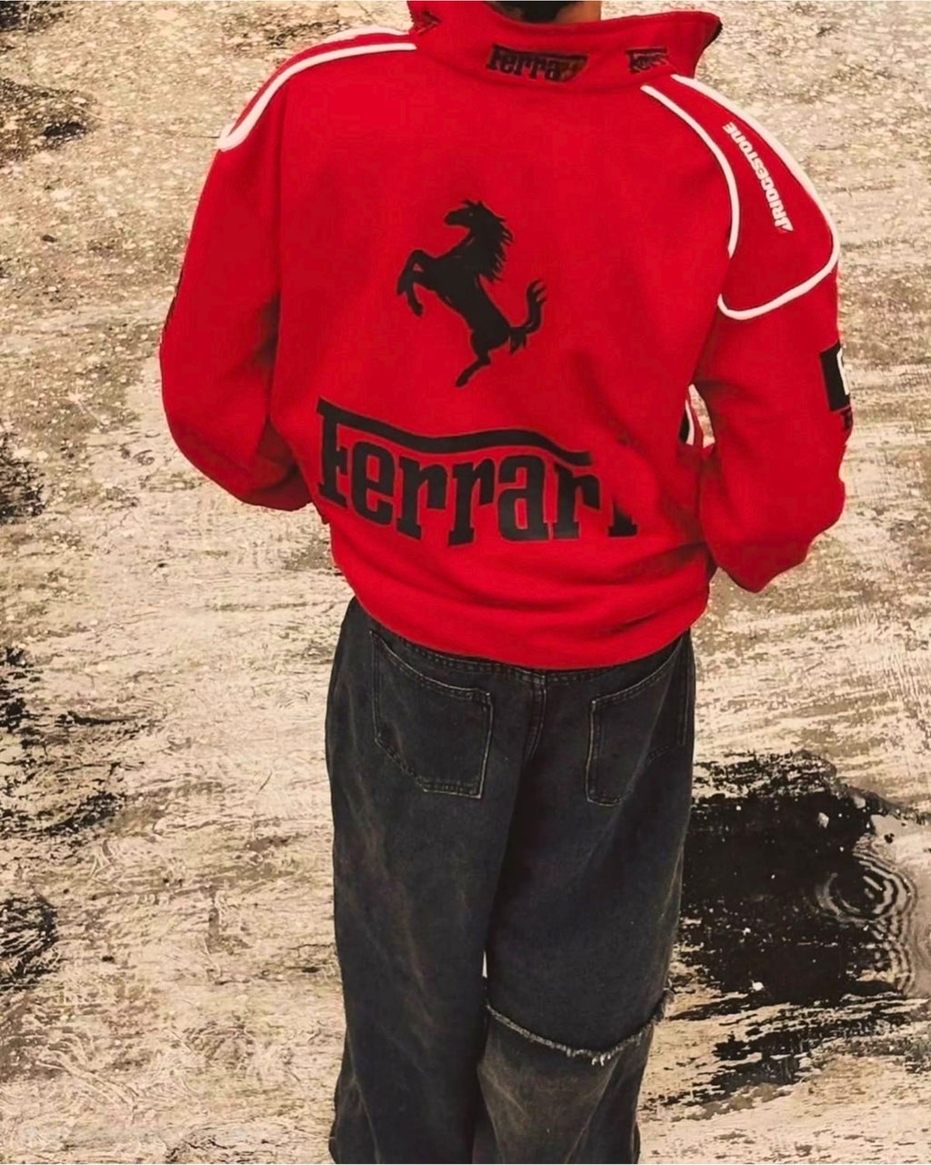 Red ferrari Print men