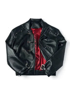 Crimson Rider Leather Jacket