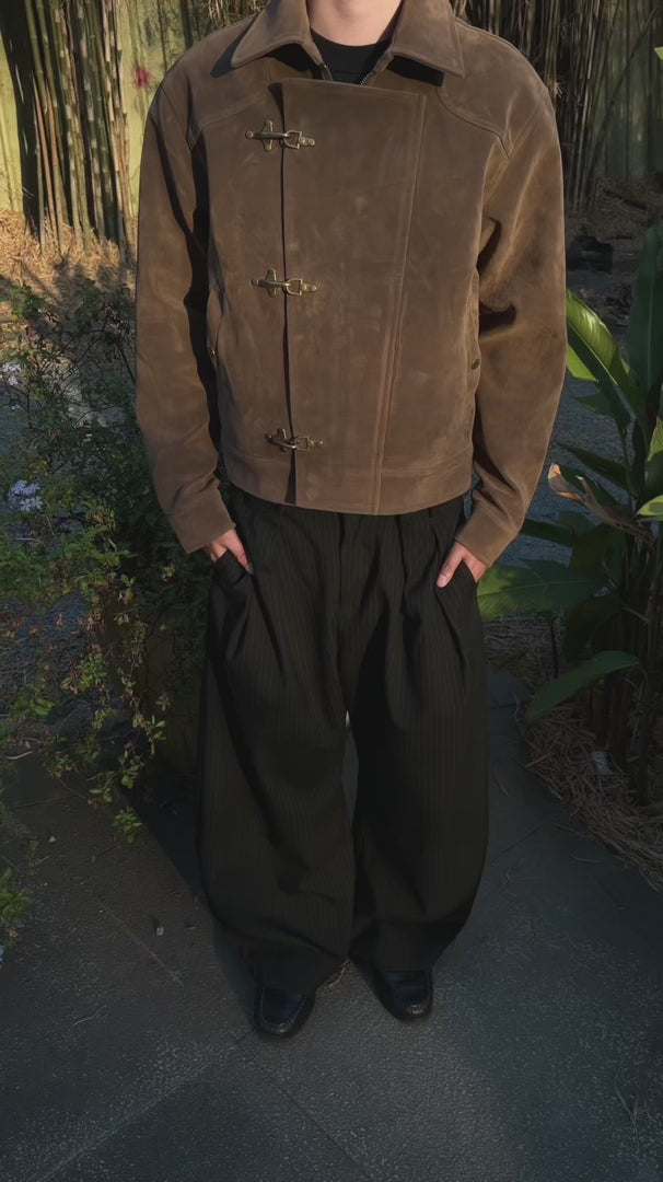 Nomad field Mid crop suede jacket