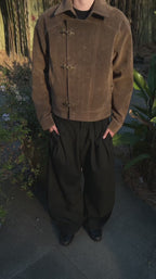 Nomad field Mid crop suede jacket